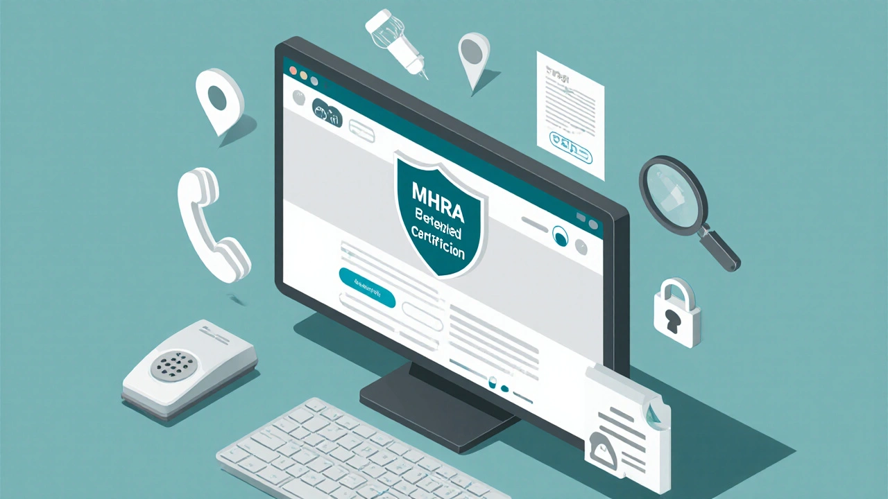 Vector illustration of a computer screen showing a shield and lock icon with verification icons.