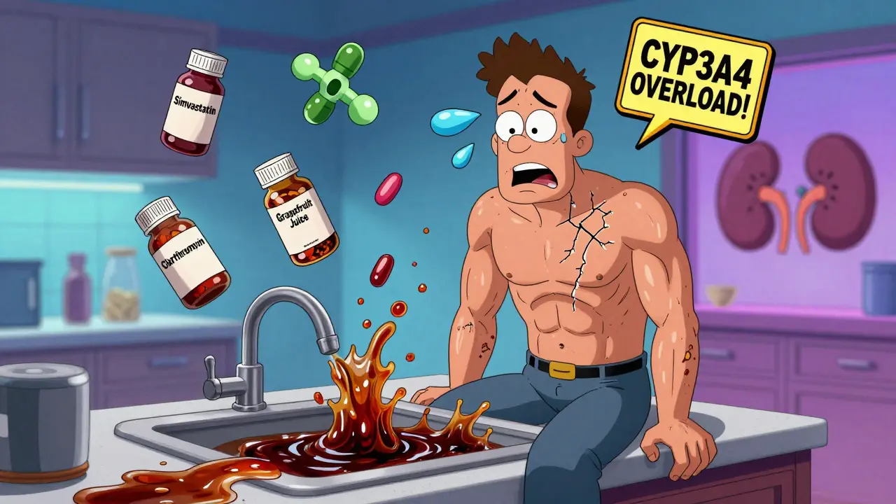 Rhabdomyolysis from Medication Interactions: How Common Drugs Can Cause Muscle Breakdown