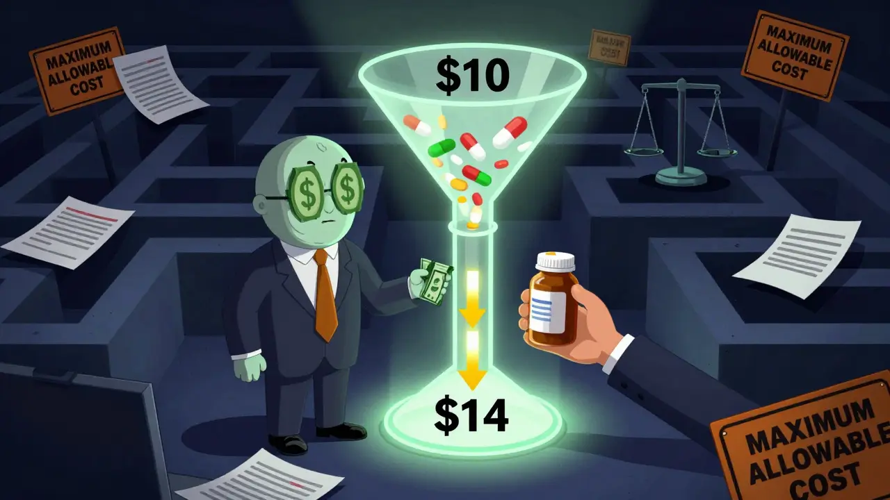 PBM character extracting profit from generic drug prices